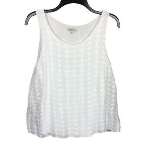 Via Signoria Blouse Lace Overlay Ivory Small